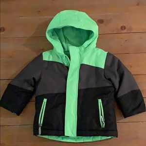 Toddler boys winter coat with power skirt.